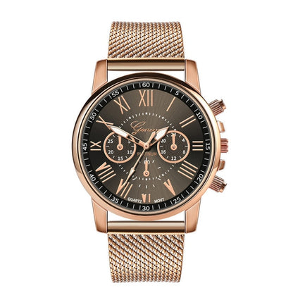 Ladies Quartz Wrist Watch - Leather Band