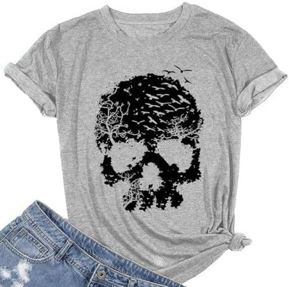 Halloween Skull T Shirt