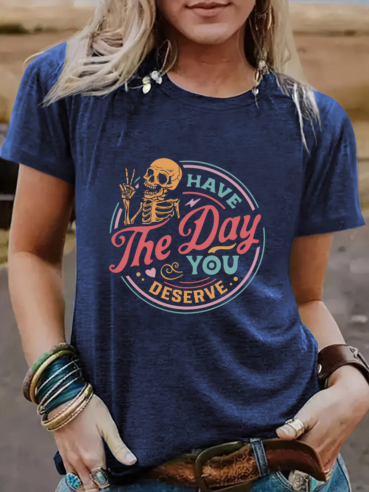 Slogan Halloween T Shirt - Day You Deserve