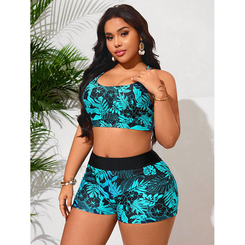 Women's Two Piece Swimsuit Set - Vest & Short