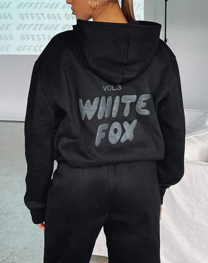 Hoodie & Tracksuit Bottom Set - White Fox - Up to 3XL - various colours