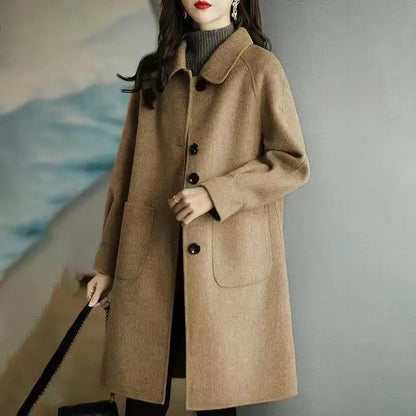 Women's Tweed Woolen Coat