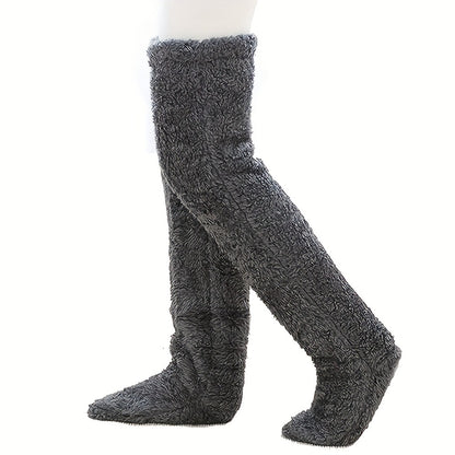 Socks Leg Warmers - Over The Knee - Thick Fleece