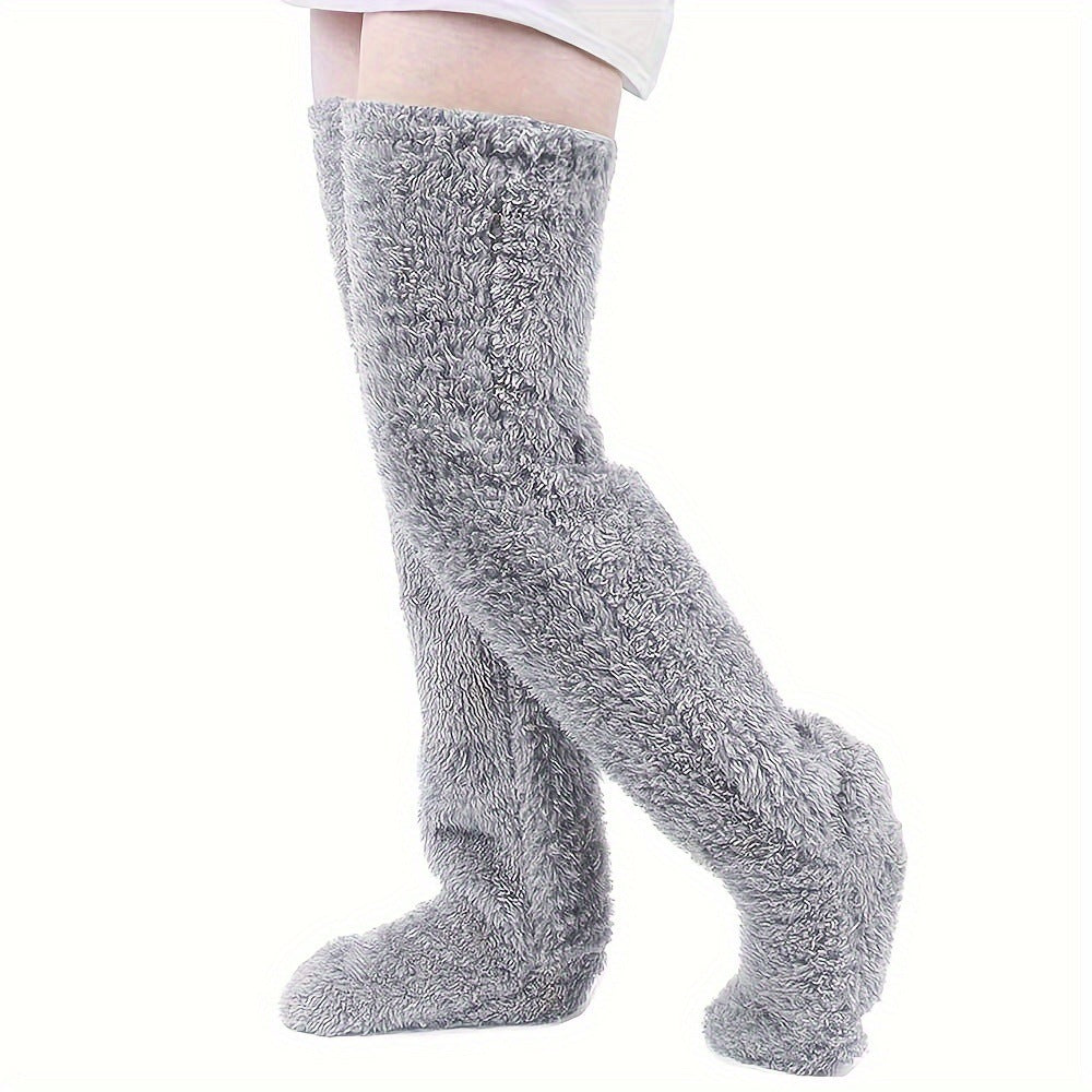 Socks Leg Warmers - Over The Knee - Thick Fleece