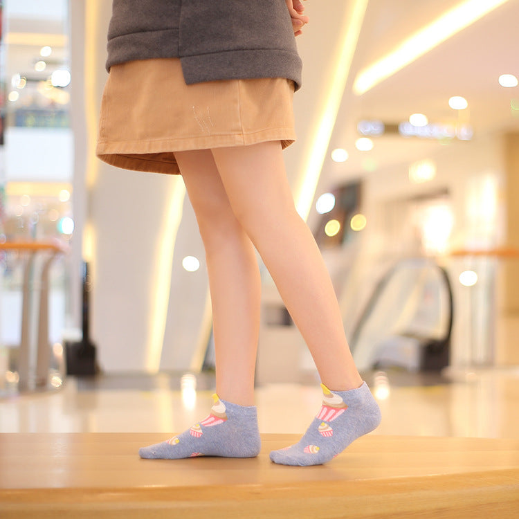 Socks - 5 pairs - Cupcake Design