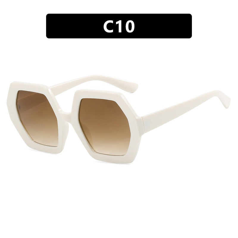 Ladies Polygon Sunglasses Anti-UV - various colours