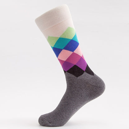 Socks - Argyle Print