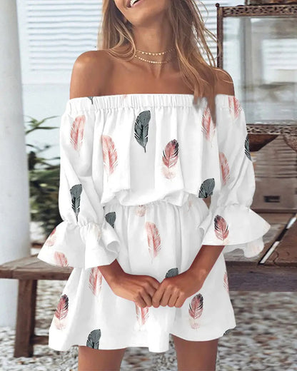 Ladies Summers Dress - Off The Shoulder - Various Colours - up to 3XL