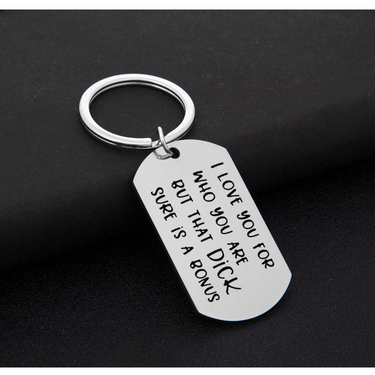 Naughty Keyring