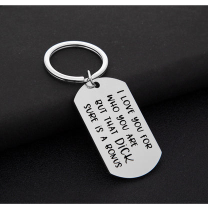 Naughty Keyring