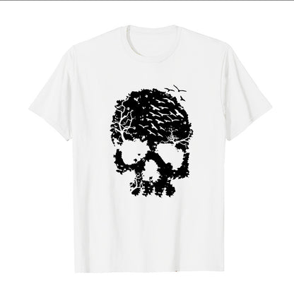 Halloween Skull T Shirt