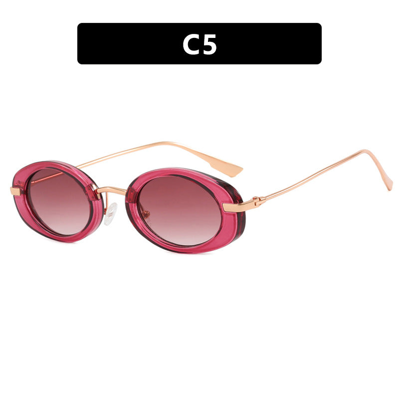 Ladies Small Frame Oval Sunglasses - various colours