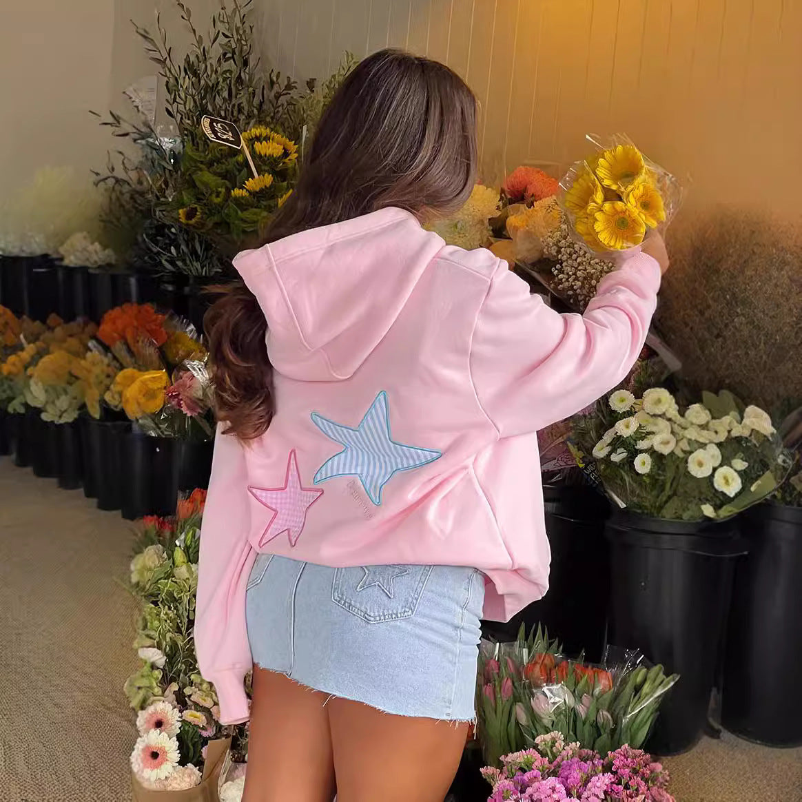 Hoodie - Stars - Up To 5XL - various colours