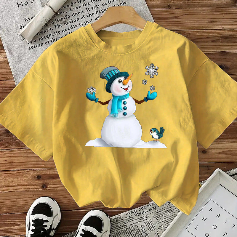 Women's Christmas T-Shirt - Snowman - Various Colours