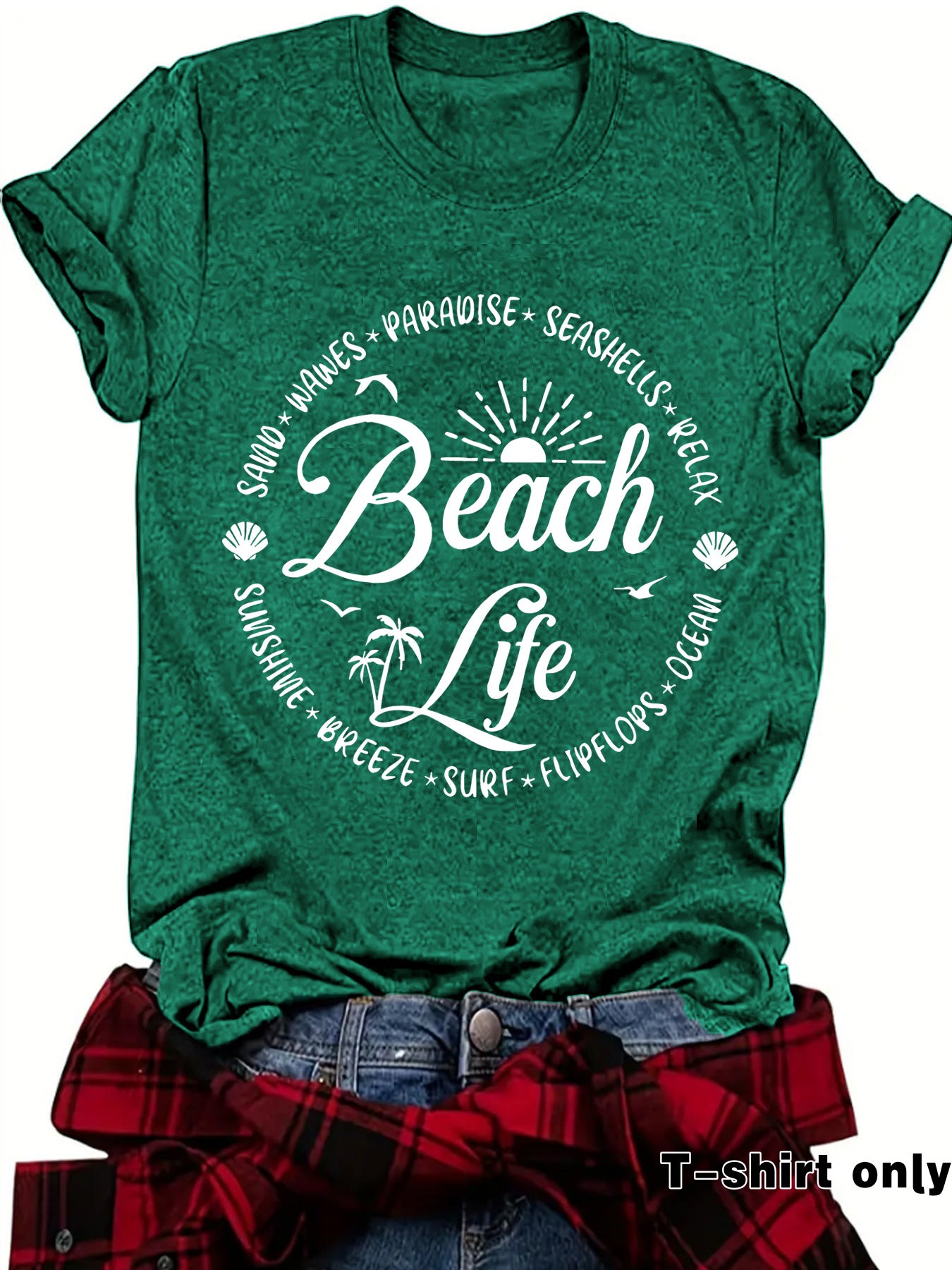 Slogan T Shirt - Beach Life