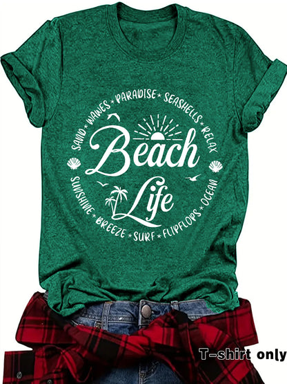 Slogan T Shirt - Beach Life