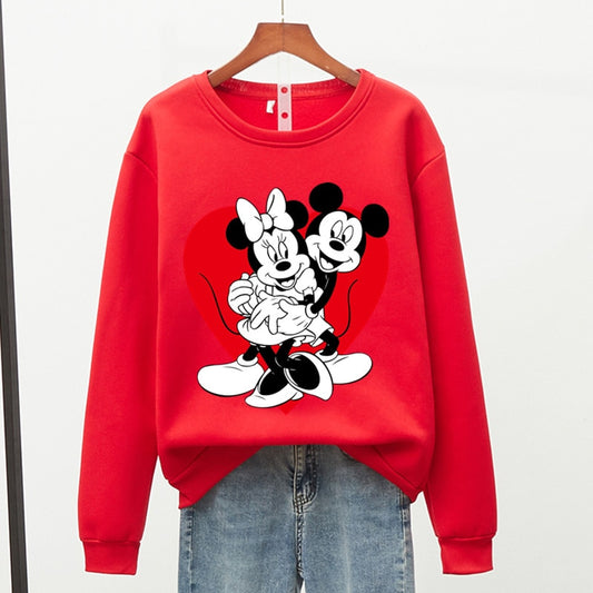Women's Sweatshirt - Mickey & Minnie Print