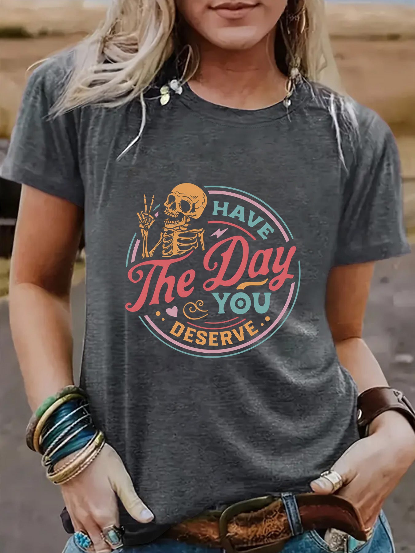 Slogan Halloween T Shirt - Day You Deserve