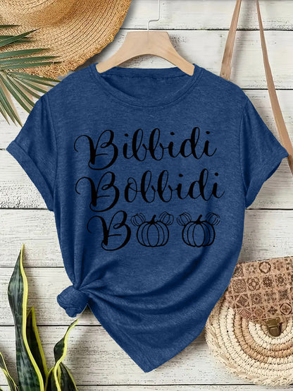 Halloween Slogan T Shirt - Bibbidi Bobbidi Boo