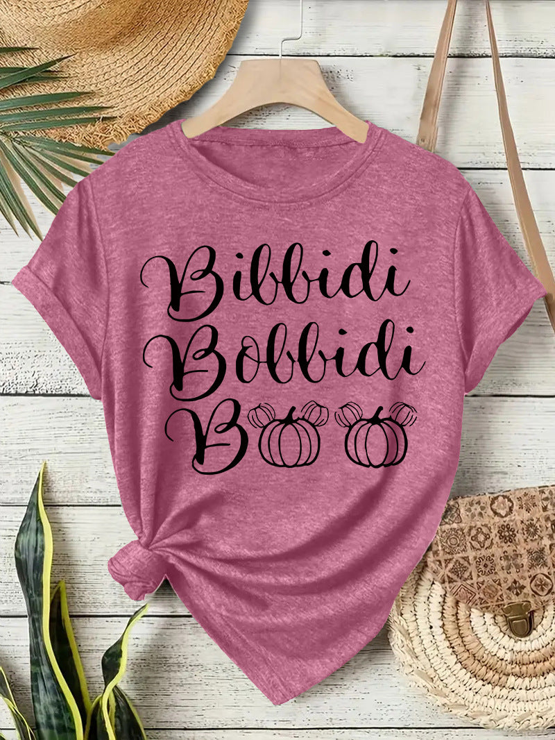 Halloween Slogan T Shirt - Bibbidi Bobbidi Boo