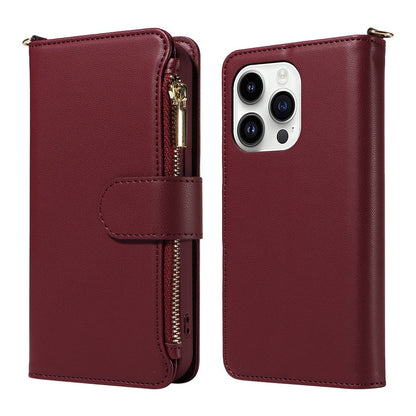Iphone Case - Fits Various 11 - 15 Models - Includes Card and Coin Holder - various colours