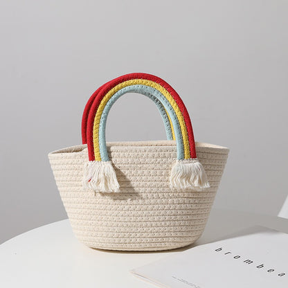 Summer Rainbow Beach Bag