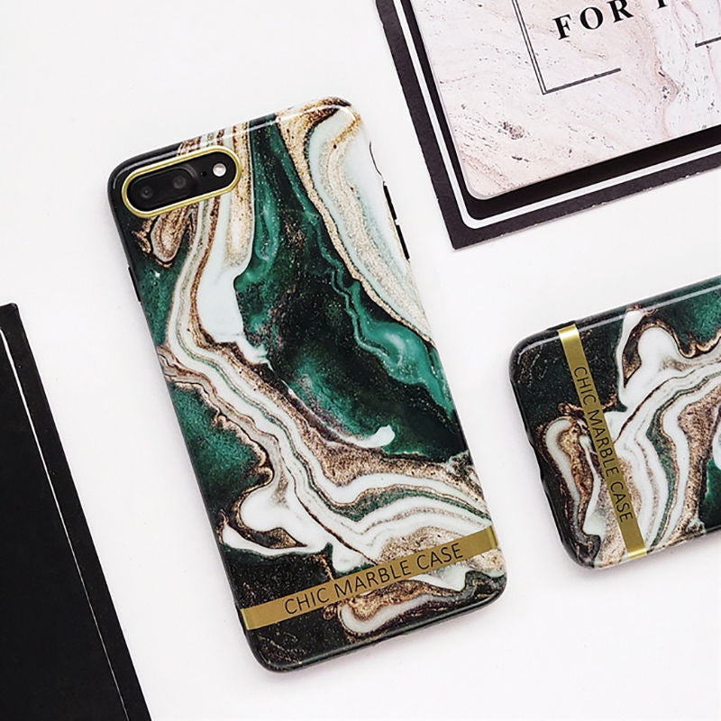 iPhone Case Agate Marble models XS XR XS Max 6 6S 7 8