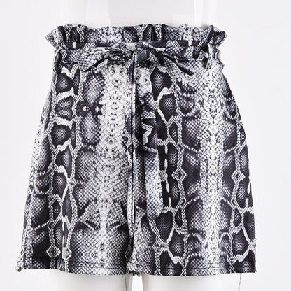 Women's Snake Print Shorts