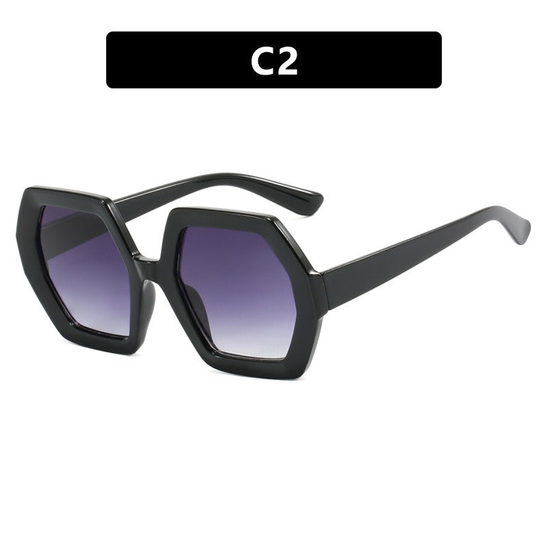Ladies Polygon Sunglasses Anti-UV - various colours