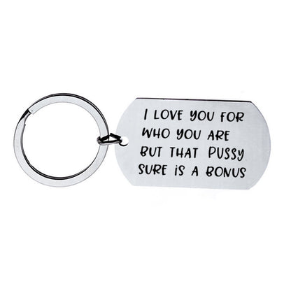 Naughty Keyring