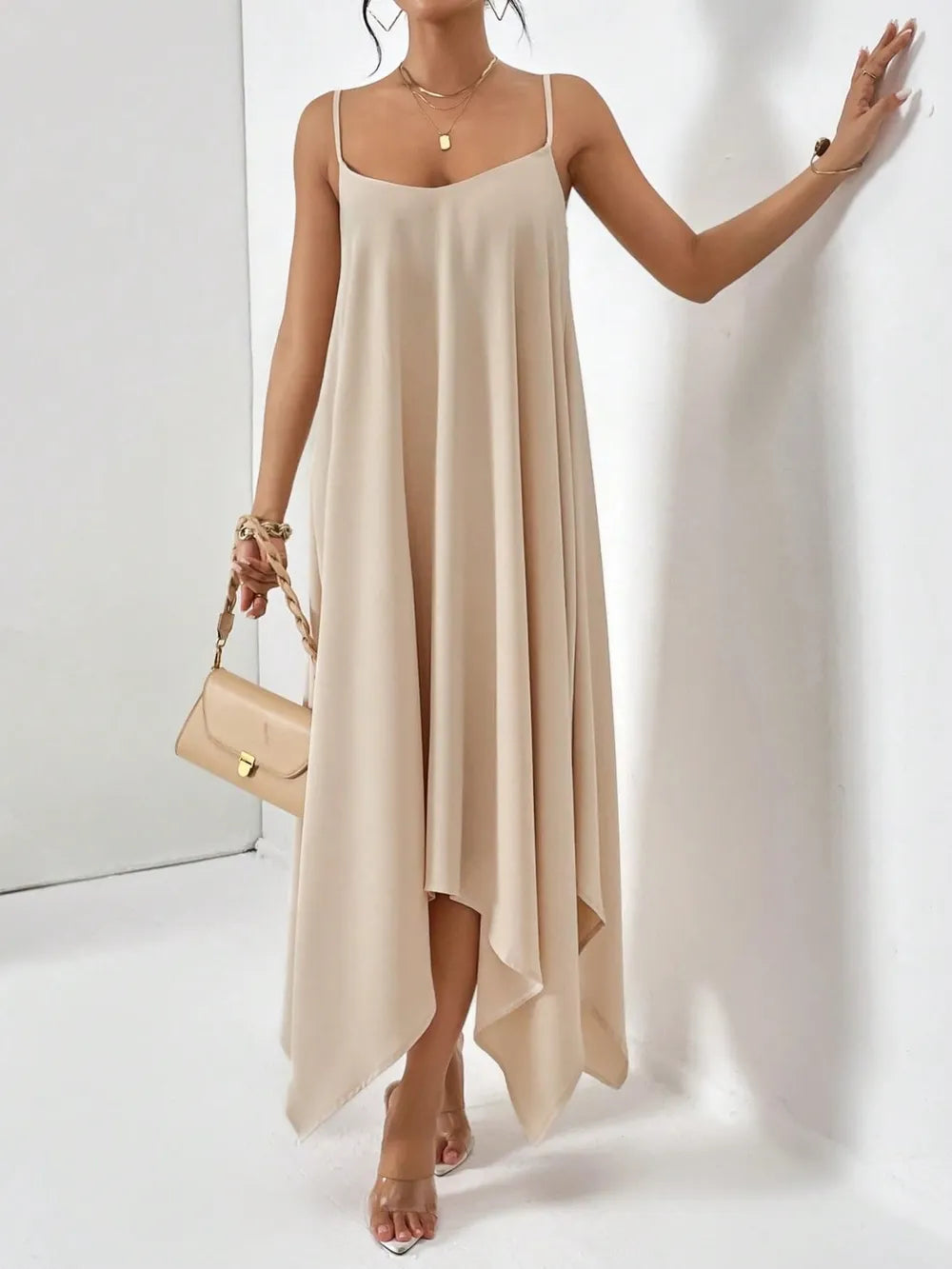Ladies Summer Dress - Scoop Neck Cami Style