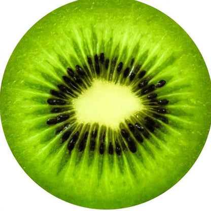 Round Beach Towel with Various Food Designs