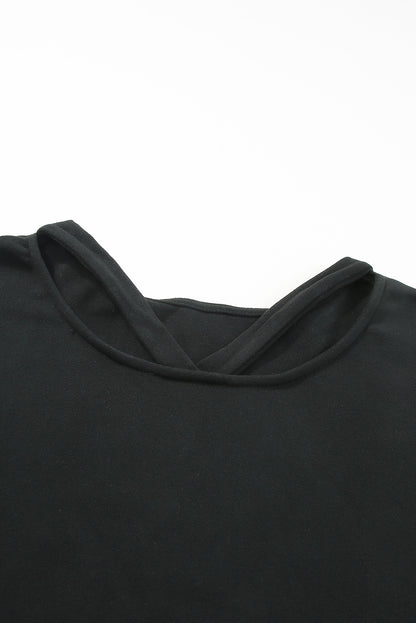 Leopard Print Strappy Neck Top - Plus Size