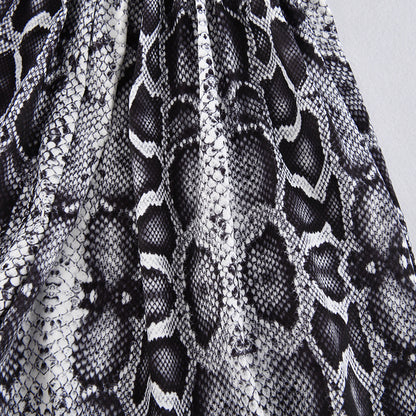 Women's Snake Print Shorts