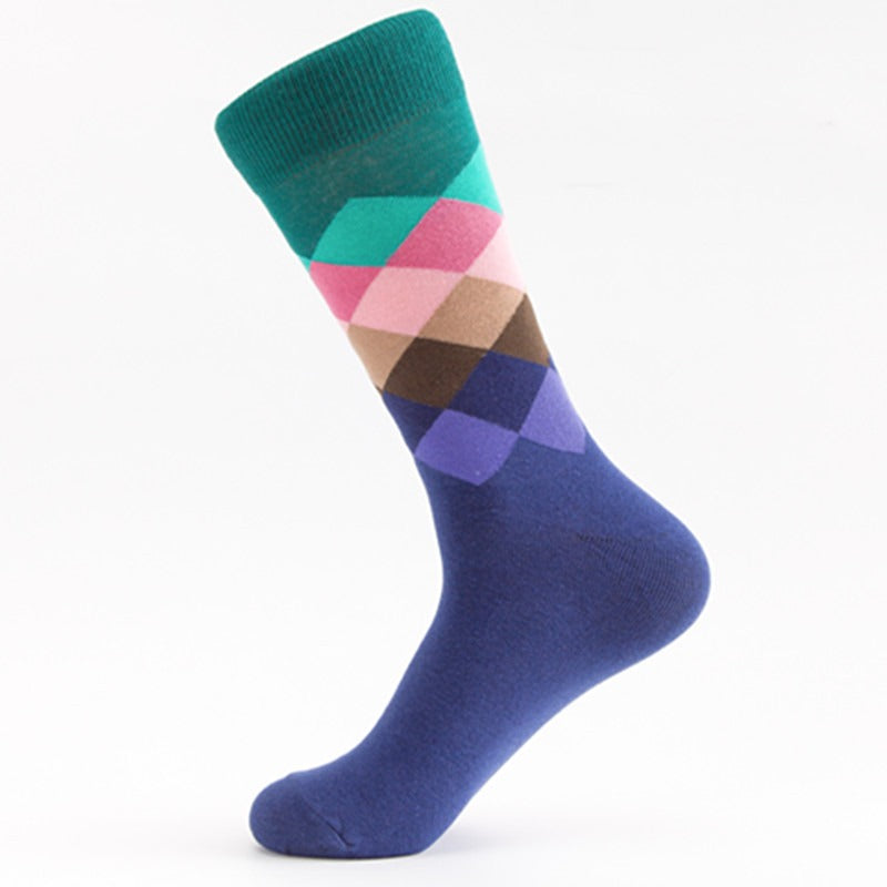 Socks - Argyle Print