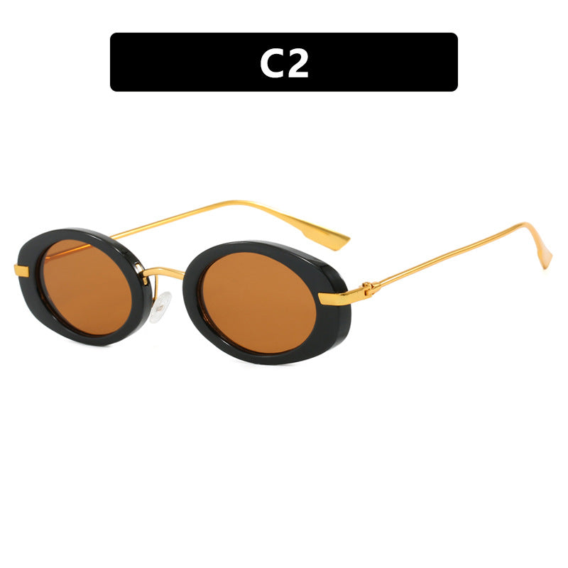Ladies Small Frame Oval Sunglasses - various colours