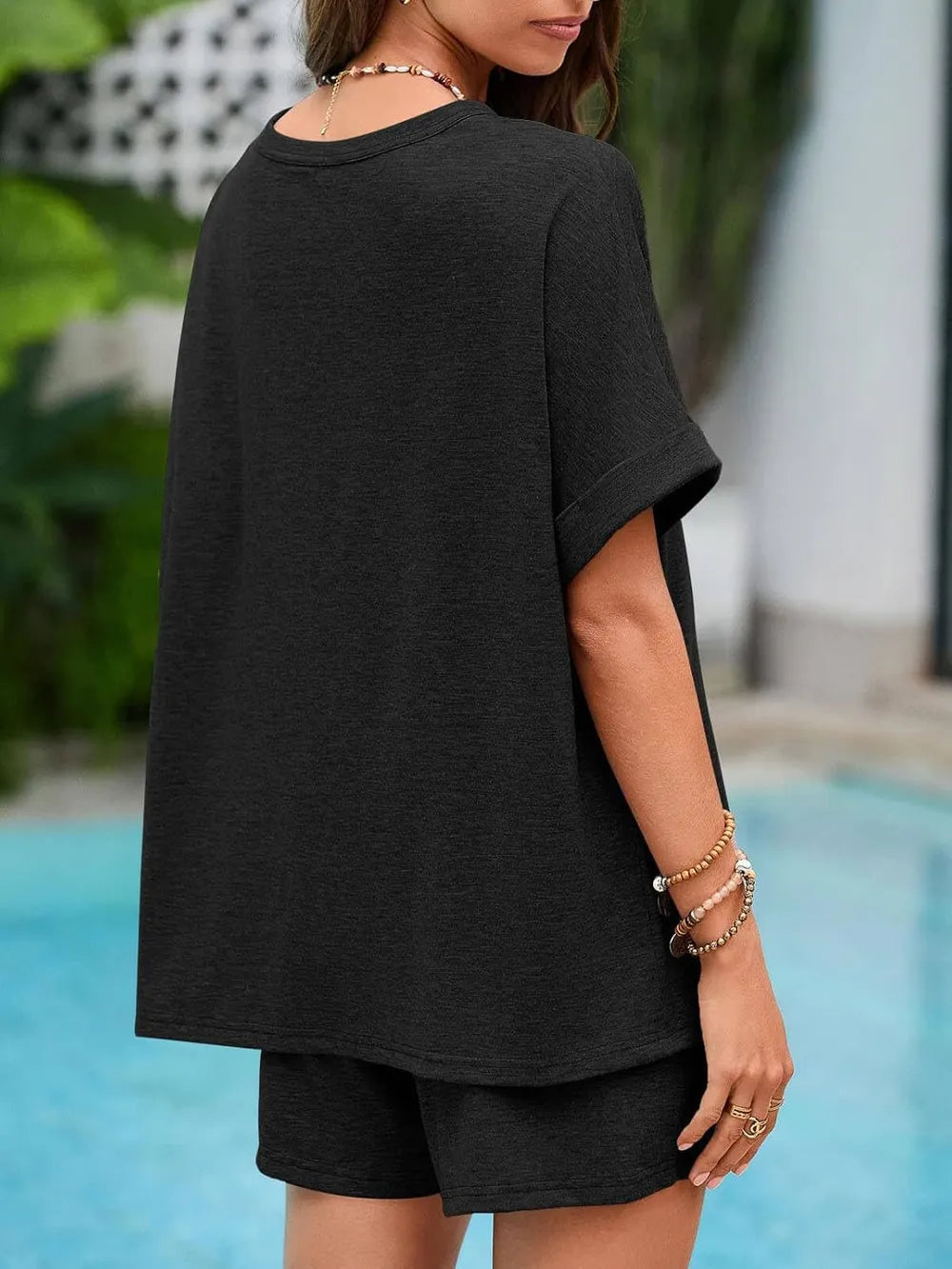 Women's T Shirt and Shorts Co-Ord Set
