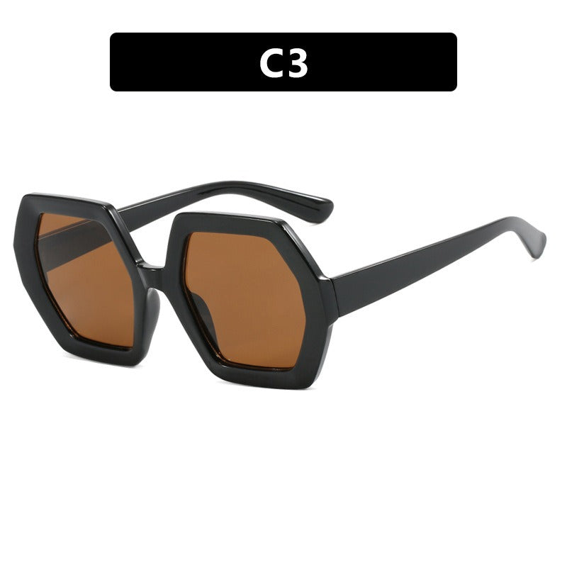 Ladies Polygon Sunglasses Anti-UV - various colours