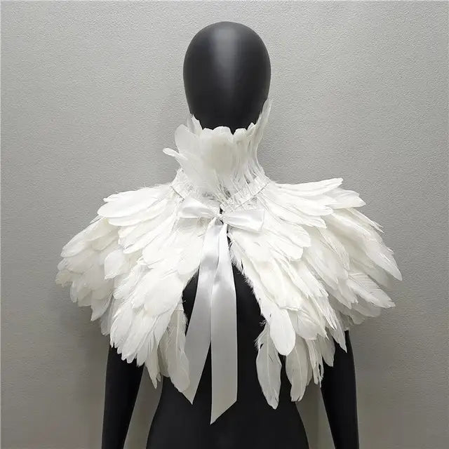 Halloween Gothic Feather Cloak
