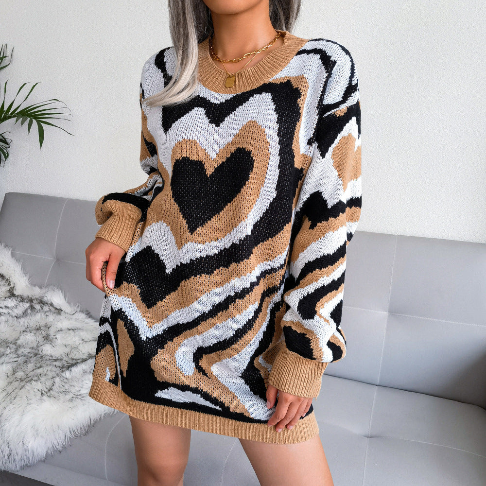 Valentines Inspired Jumper Sweater Dress