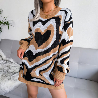 Valentines Inspired Jumper Sweater Dress