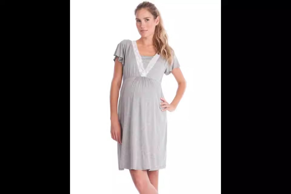 Ladies Maternity Breastfeeding Dress - Mum To Be - Pregnancy