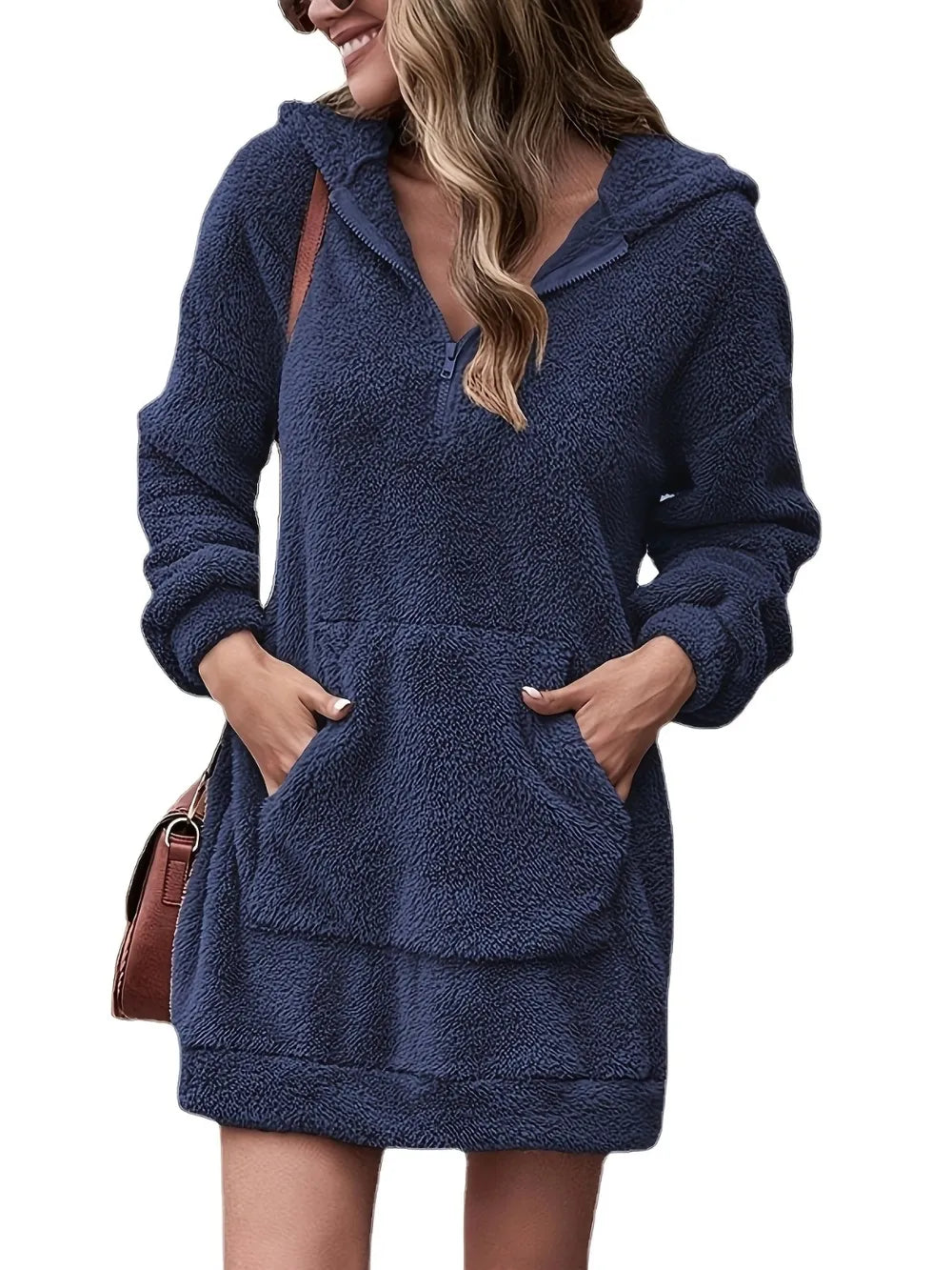 Half Zip Oversized Hoodie