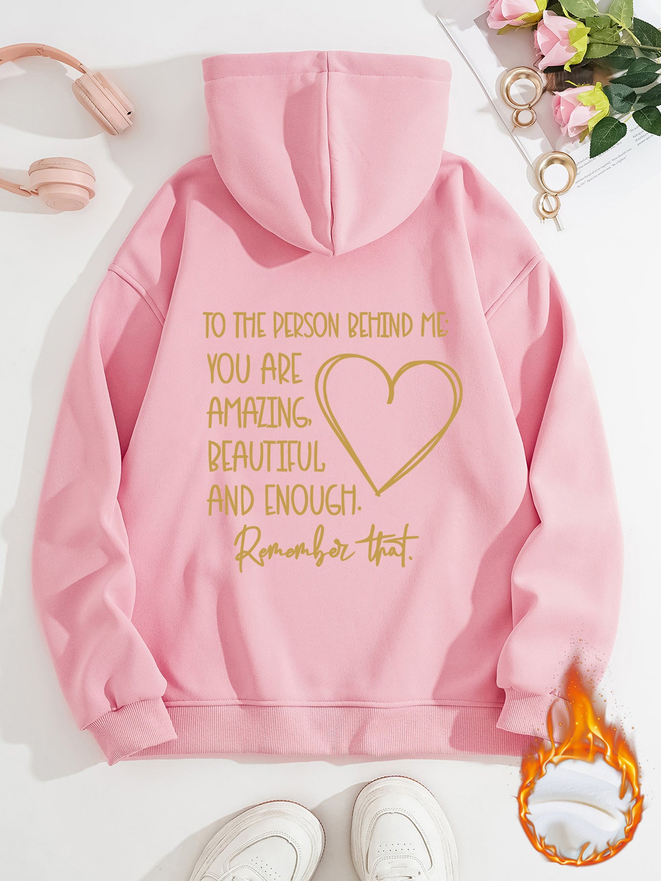 Fleece Lined Hoodie - Person Behind Me