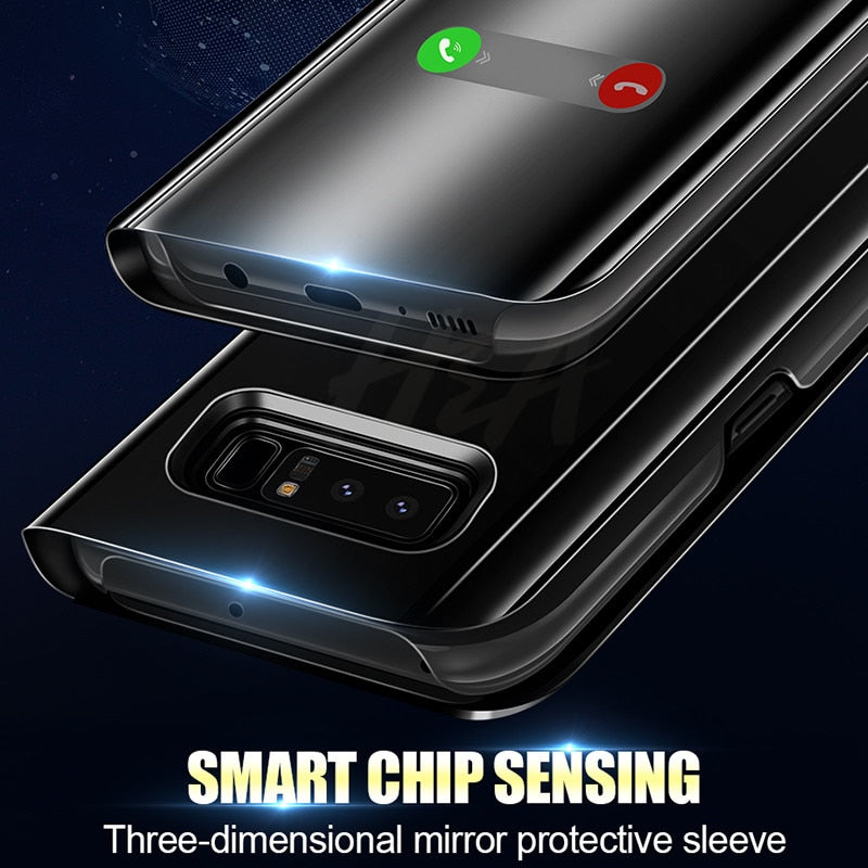 Samsung Phone Case Mirror Flip For Samsung Galaxy S10E S10 S9 S8 Plus Cover  Cover