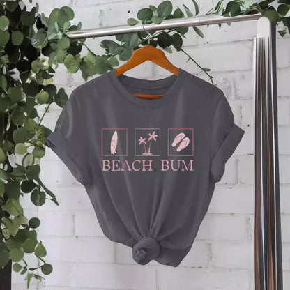 Slogan T Shirt - Beach Bum