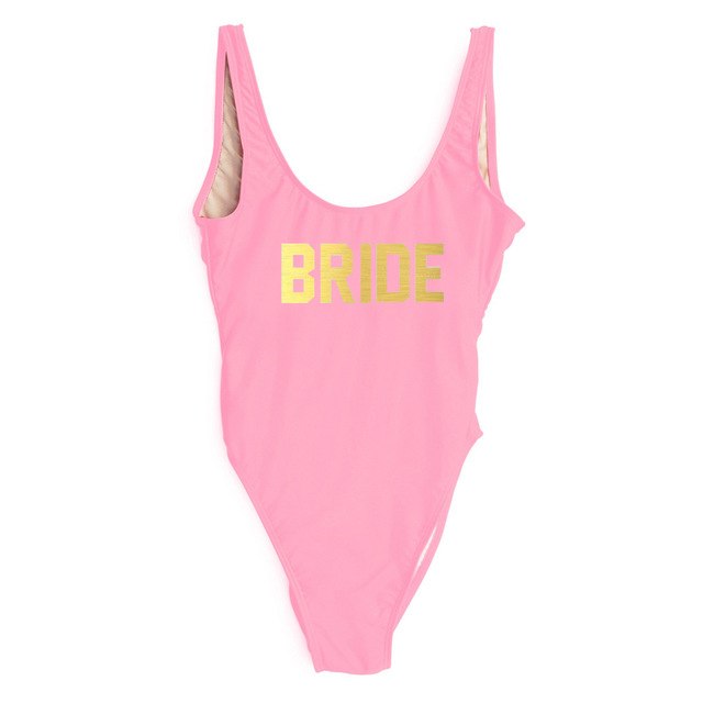Swimsuit One Piece BRIDE - various colours