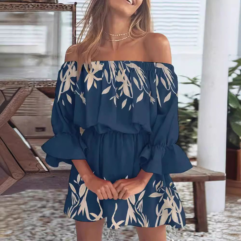 Ladies Summers Dress - Off The Shoulder - Various Colours - up to 3XL