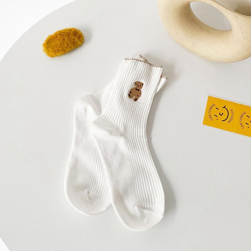 Socks - 6 Pack - Bear Motif