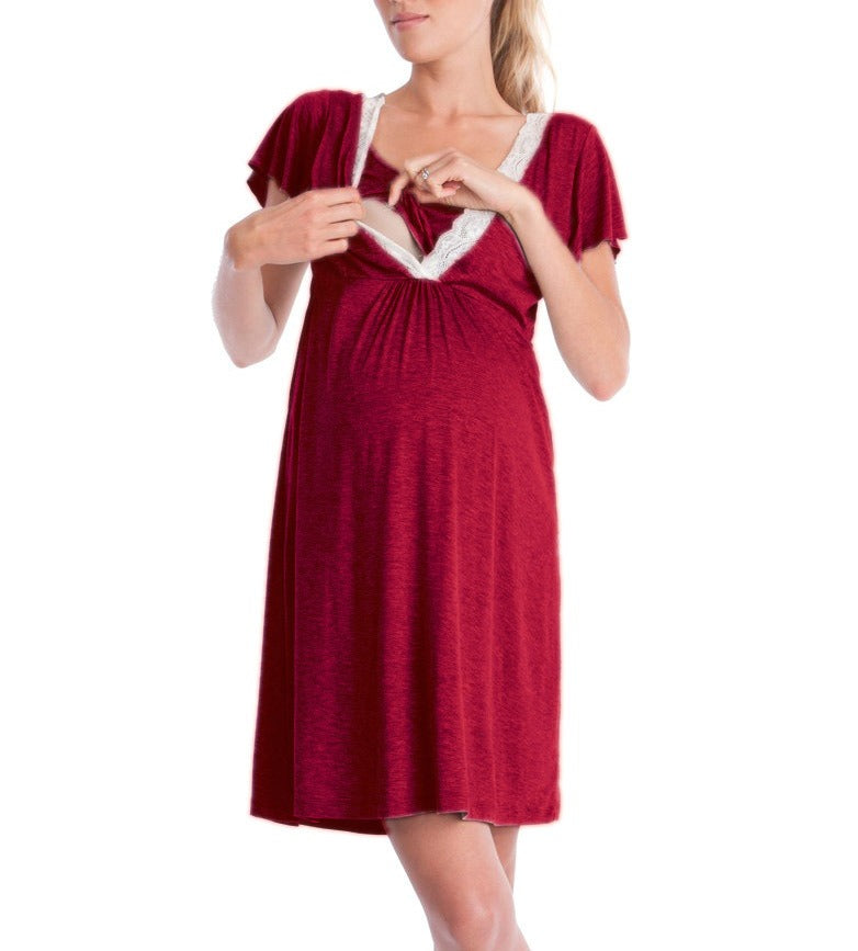 Ladies Maternity Breastfeeding Dress - Mum To Be - Pregnancy